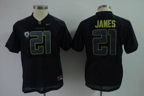 Ducks #21 LaMichael James Black Stitched Youth NCAA Jersey